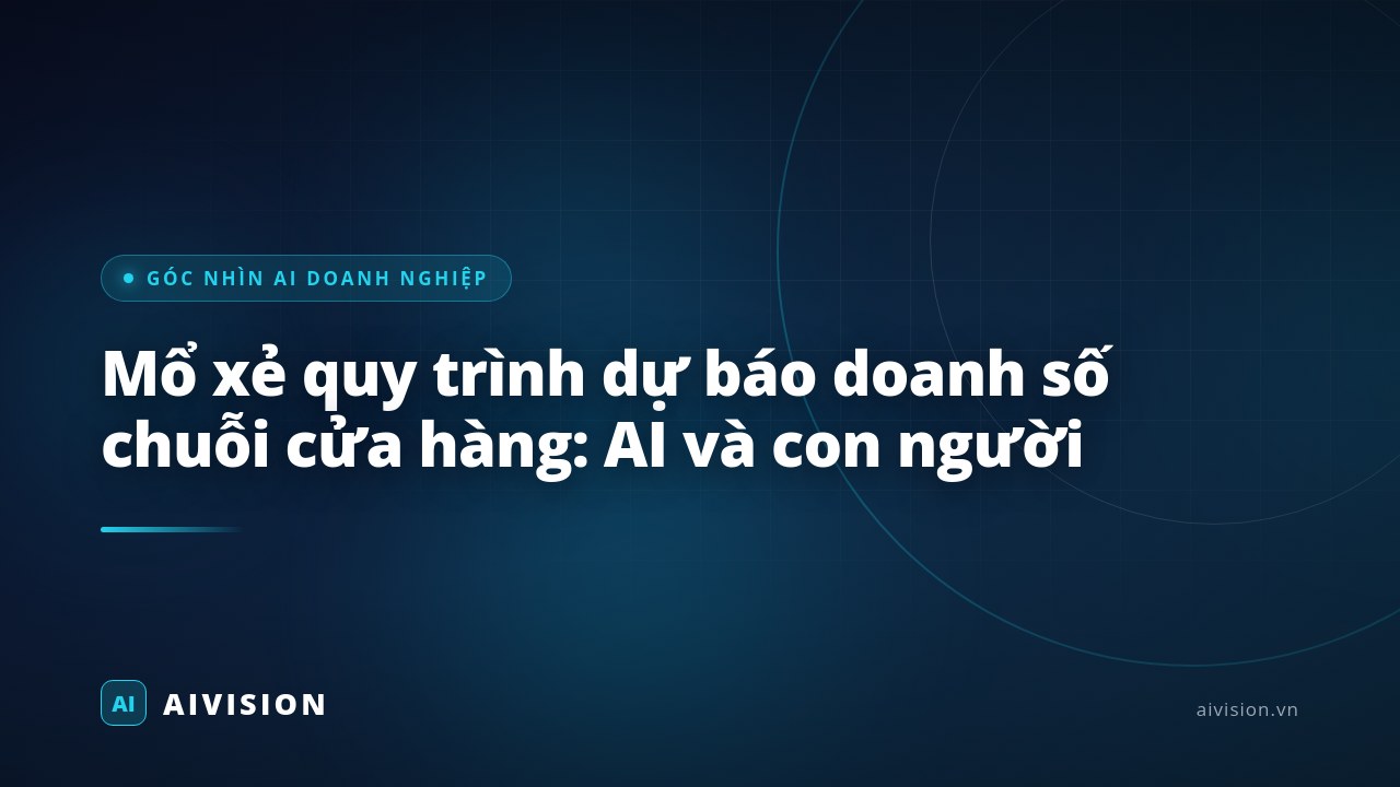 Mổ xẻ quy trình dự báo doanh số chuỗi cửa hàng: AI và con người