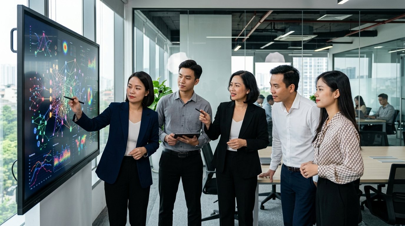 Quản lý thay đổi khi áp dụng AI: Đào tạo, lo ngại và văn hoá dữ liệu